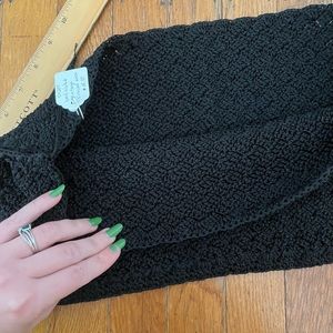 Unfinished vintage crochet purse